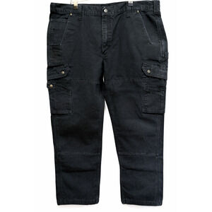 Carhartt Duck Canvas Black Double Knee Work Pants Mens 40x30 Measures 38x29